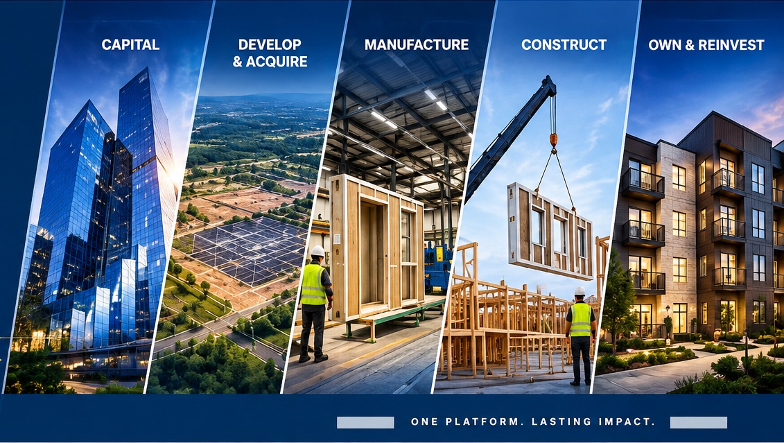 Capital, development, manufacturing, construction and ownership across the Springboard RA platform